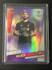 Alisson Becker [Purple Refractor] #41 Soccer Cards 2019 Finest UEFA Champions League Prices