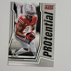 Chris Olave [Red] Football Cards 2022 Panini Score Protential Prices