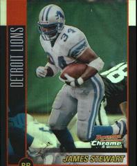 James Stewart [Refractor] #8 Football Cards 2002 Bowman Chrome Prices