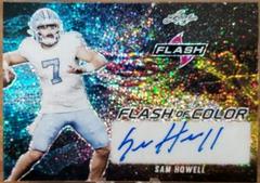 Sam Howell Football Cards 2022 Leaf Flash of Color Autographs Prices