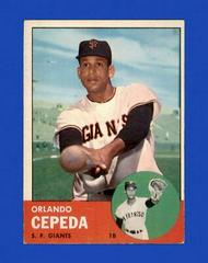 Orlando Cepeda #520 Baseball Cards 1963 Topps Prices