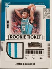 James Bouknight #RTS-JBO Basketball Cards 2021 Panini Contenders Rookie Ticket Swatches Prices
