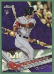 Andrew Benintendi [White Jersey Purple] Baseball Cards 2017 Topps Chrome Prices