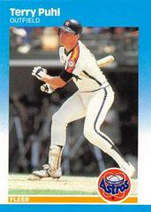 Terry Puhl #65 Baseball Cards 1987 Fleer Glossy Prices