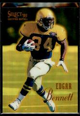 Edgar Bennett [Mirror Gold] #57 Football Cards 1995 Panini Select Certified Prices