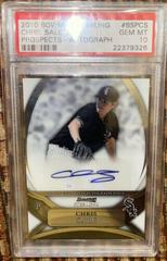 Chris Sale [Autograph] #BSPCS Baseball Cards 2010 Bowman Sterling Prospects Prices