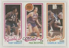 Knight, Westphal, Scott Basketball Cards 1980 Topps Prices