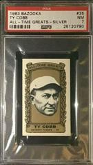 Ty Cobb [Silver] #35 Baseball Cards 1963 Bazooka All Time Greats Prices