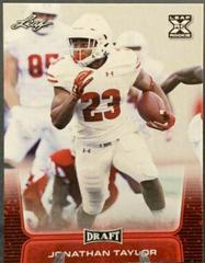Jonathan Taylor [Red] Football Cards 2020 Leaf Draft Prices