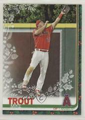 Mike Trout [Metallic] #HW31 Baseball Cards 2019 Topps Holiday Mega Box Prices