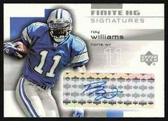 Roy Williams WR Football Cards 2004 Upper Deck Finite Signatures Prices