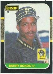 Barry Bonds Baseball Cards 1987 Leaf Prices