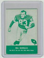 Bill Quinlan #4 Football Cards 1961 Lake to Lake Packers Prices