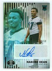 Nakobe Dean [Black] #RS-ND Football Cards 2022 Panini Illusions Rookie Signs Prices