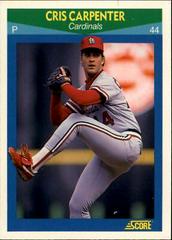 Cris Carpenter Baseball Cards 1990 Score Rising Stars Prices