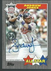 Andruw Jones [Black] #87BA-AJO Baseball Cards 2022 Topps 1987 Autographs Prices