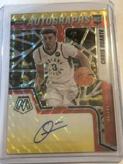 Chris Duarte [Choice Black Gold] Basketball Cards 2021 Panini Mosaic Rookie Autographs Prices