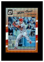 Mike Trout [Orange] Baseball Cards 2017 Panini Donruss Optic Prices