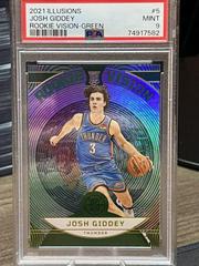 Josh Giddey [Green] Basketball Cards 2021 Panini Illusions Rookie Vision Prices