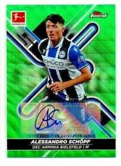 Alessandro Schopf [Green Wave] Soccer Cards 2021 Topps Finest Bundesliga Autographs Prices