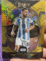 Lionel Messi [Gold Mojo] #4 Soccer Cards 2022 Panini Select FIFA Prices
