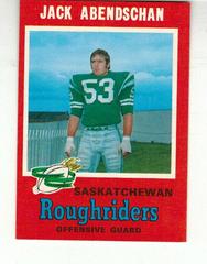 Jack Abendschan #90 Football Cards 1971 O Pee Chee CFL Prices