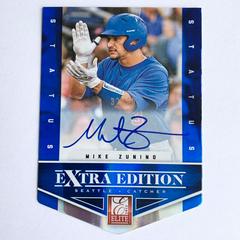 Mike Zunino [Status Die Cut Blue Autograph] Baseball Cards 2012 Panini Elite Extra Edition Prices