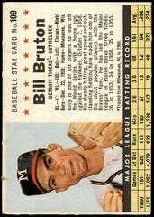 Bill Bruton [Perforated] #109 Baseball Cards 1961 Post Cereal Prices
