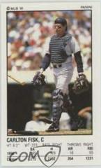 Carlton Fisk #255 Baseball Cards 1991 Panini Stickers Prices