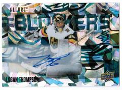 Logan Thompson [Autograph] Hockey Cards 2022 Upper Deck Allure Blockers Prices