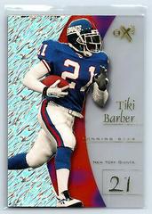 Tiki Barber #40 Football Cards 1998 Skybox E X2001 Prices