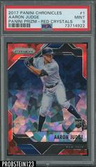 Aaron Judge [Red Crystals] Baseball Cards 2017 Panini Chronicles Prizm Prices