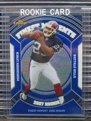 Marshawn Lynch [Blue Refractor] #RFM-MLY Football Cards 2007 Topps Finest Moments Prices