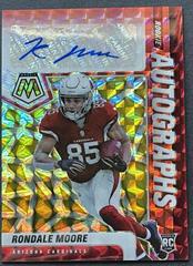 Rondale Moore [Choice Fusion Red Yellow] #RA-17 Football Cards 2021 Panini Mosaic Rookie Autographs Prices