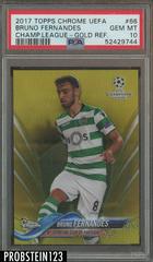 Bruno Fernandes [Gold Refractor] #66 Soccer Cards 2017 Topps Chrome UEFA Champions League Prices