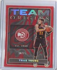 Trae Young [Red] #10 Basketball Cards 2022 Panini Origins Team Prices