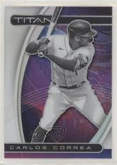 Carlos Correa [Holo] #21 Baseball Cards 2021 Panini Chronicles Titan Prices
