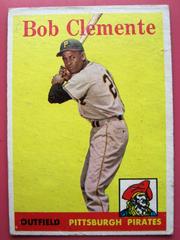 Bob Clemente [Yellow TM. Letters] #52 Baseball Cards 1958 Topps Prices
