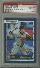 Chipper Jones [Baseball's Best Gold] #4 Baseball Cards 2001 Donruss Prices