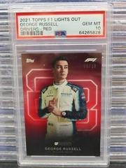 George Russell [Red] Racing Cards 2021 Topps Formula 1 Lights Out Prices