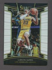 LeBron James [White Prizm] Basketball Cards 2018 Panini Select Prices