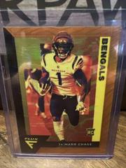 Ja'Marr Chase [Orange] Football Cards 2021 Panini Chronicles Flux Rookies Prices
