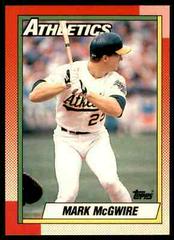 Mark McGwire Baseball Cards 1990 Topps Tiffany Prices