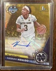 Hannah Hidalgo [Gold] #BCPA-HH Basketball Cards 2023 Bowman Chrome University Prospects Autographs Prices