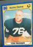 Tom Regner Football Cards 1990 Notre Dame Collegiate Collection Prices