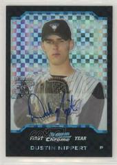 Dustin Nippert [Xfractor Autograph] Baseball Cards 2004 Bowman Chrome Prices