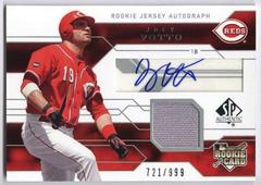 Joey Votto [Autograph Jersey] #137 Baseball Cards 2008 SP Authentic Prices