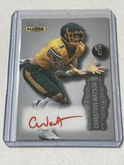 Christian Watson [Silver Silver Foil] #MB-A Football Cards 2022 Wild Card Matte Autographs Prices