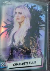 Charlotte Flair [Black Refractor] #12 Wrestling Cards 2021 Topps Chrome WWE Prices