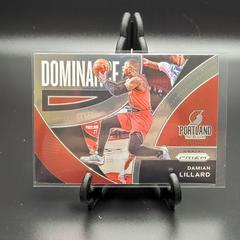 Damian Lillard #18 Basketball Cards 2021 Panini Prizm Dominance Prices